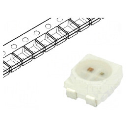 Emiţător IR 3528 PLCC4 10mW - Lungimi de undă 650-670nm, 830-870nm, Transparent, 10m | Electronic-mag.ro | Componente Electronic