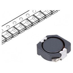 Inductor SMD 12uH 3,92A 46mΩ ±20% 10,3x10,4x4mm - Componentă electronică pentru circuite | Electronic-mag.ro | Componente Electr