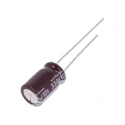 Condensator electrolitic low ESR THT 330uF 10VDC Ø8x11,5mm pentru aplicații electronice | Electronic-mag.ro | Componente Electro