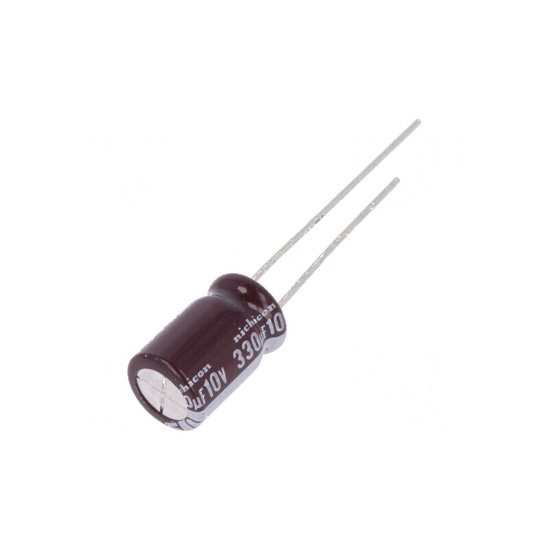 Condensator electrolitic low ESR THT 330uF 10VDC Ø8x11,5mm pentru aplicații electronice | Electronic-mag.ro | Componente Electro