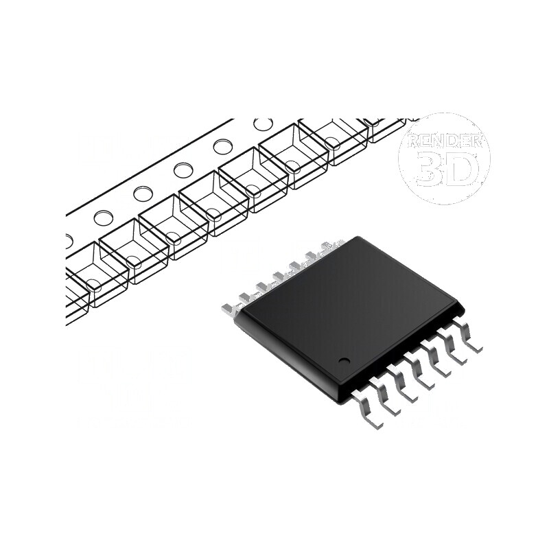 Contor Binar Digital 4bit CMOS SMD TSSOP14 HC 2÷6VDC - IC Ch. 2 | Electronic-mag.ro | Componente Electronice