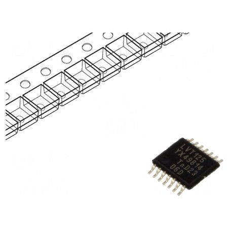 IC digital cu 3 stări, buffer Ch: 4 IN: 2 BiCMOS, TTL SMD LVT - Componentă electronică SMD | Electronic-mag.ro | Componente Elec