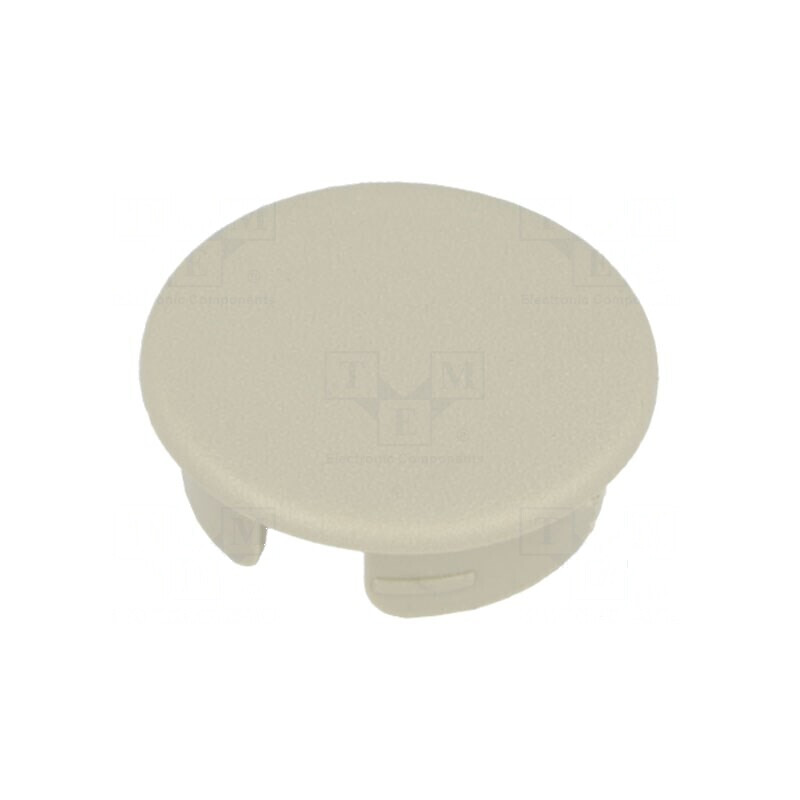 Capac ABS bej rotund pentru fixare prin apăsare | Electronic-mag.ro | Componente Electronice