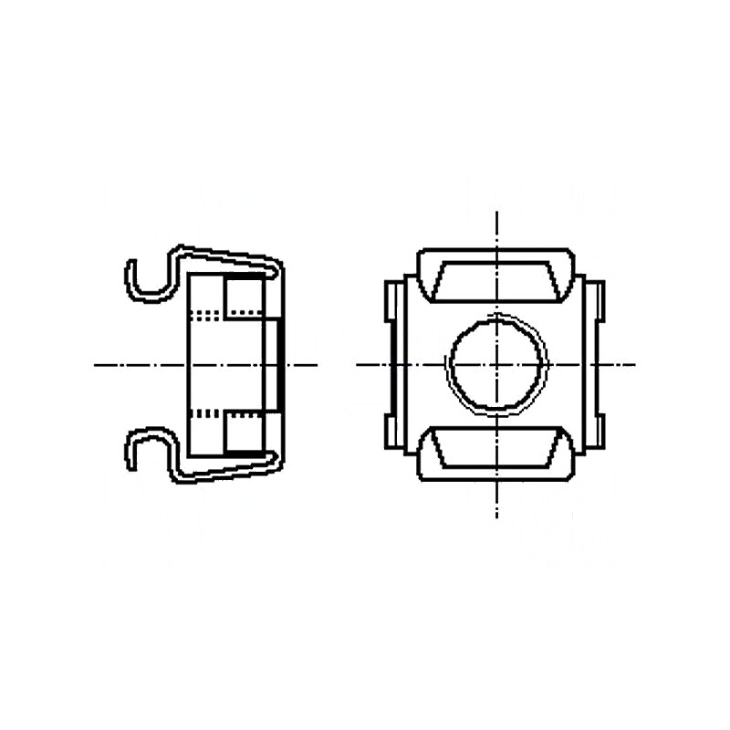 Piuliță coșuleț M6 din oțel inoxidabil A2 BN 3307 - rezistentă la coroziune | Electronic-mag.ro | Componente Electronice
