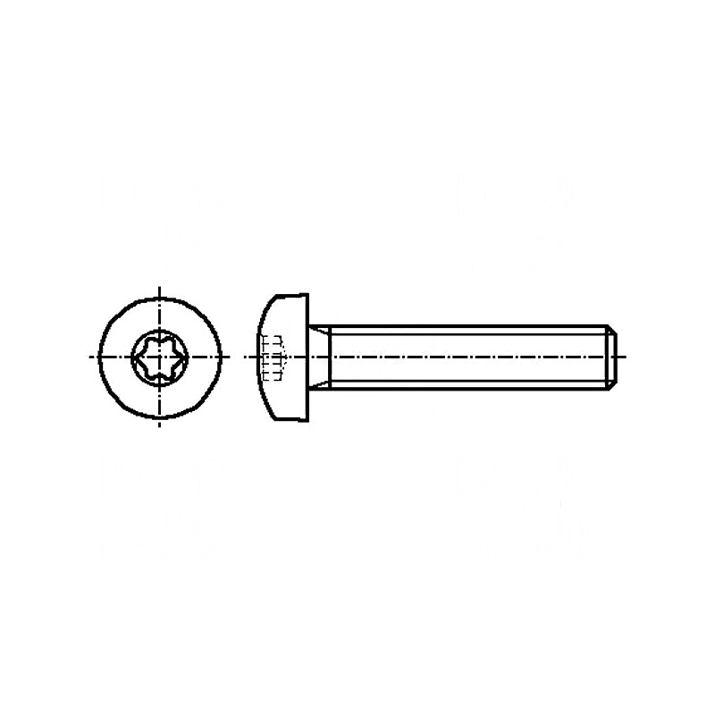 Şurub M6x20 cu Cap Buton Torx® TX30 ISO 14583 pentru Fixare | Electronic-mag.ro | Componente Electronice
