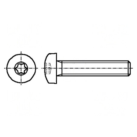 Şurub M6x20 cu Cap Buton Torx® TX30 ISO 14583 pentru Fixare | Electronic-mag.ro | Componente Electronice