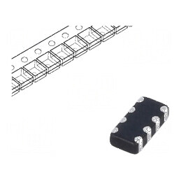 Talon rețea Ferită Imp.@ 100MHz 120Ω SMD 0,15A 1206 R 0,3Ω | Electronic-mag.ro | Componente Electronice
