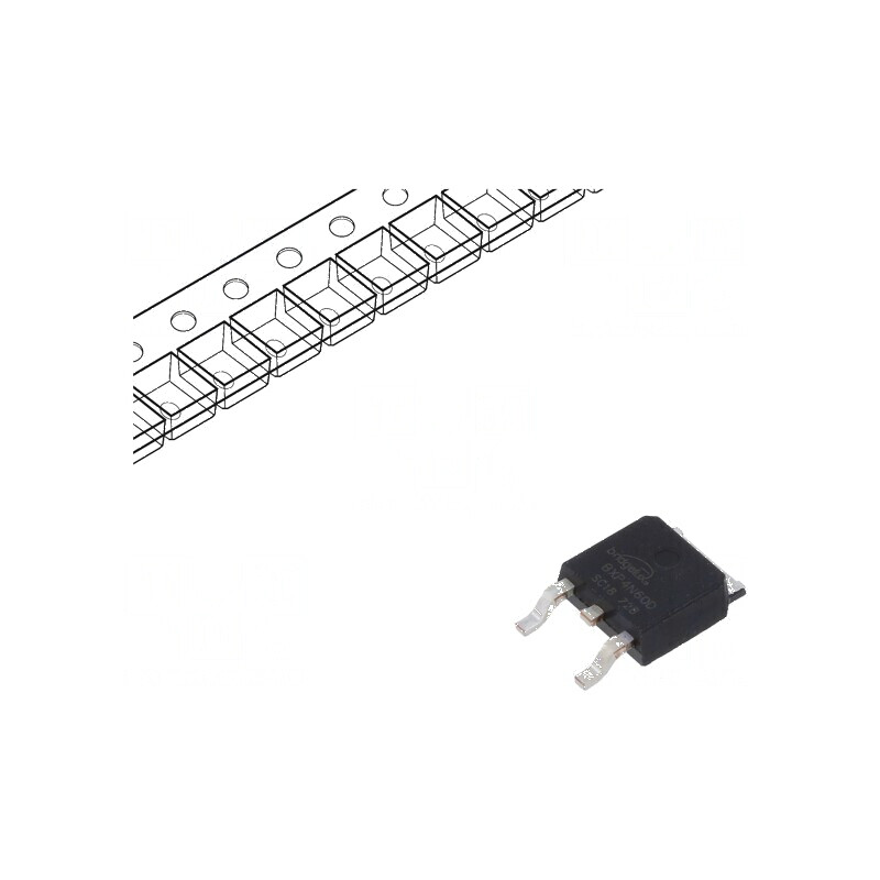 Tranzistor N-MOSFET unipolar 600V 2,5A Idm 16A 77W TO252 - componentă electronică de putere | Electronic-mag.ro | Componente Ele
