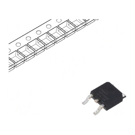 Tranzistor N-MOSFET unipolar 600V 2,5A Idm 16A 77W TO252 - componentă electronică de putere | Electronic-mag.ro | Componente Ele