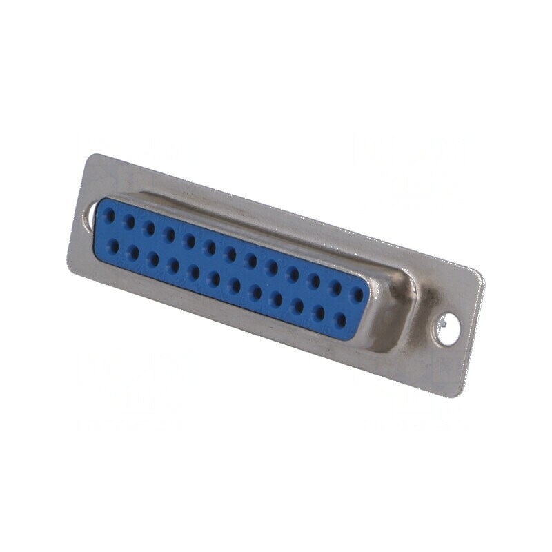 Conector D-Sub 25 PIN mamă pe cablu lipire 5A cu placare gold flash | Electronic-mag.ro | Componente Electronice