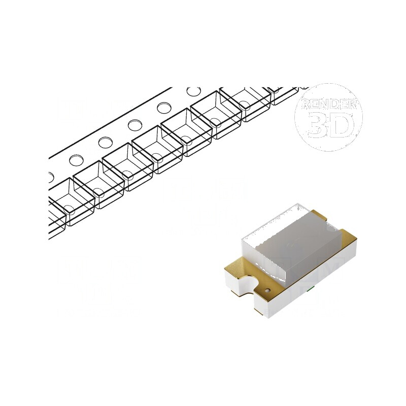 LED SMD 0603 Verde 45-145mcd 1,6x0,8x0,6mm 170° 20mA 78mW pentru iluminare decorativă | Electronic-mag.ro | Componente Electroni
