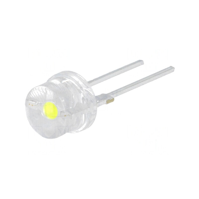 LED 8mm alb rece 140° convex cu număr termic 2 | Electronic-mag.ro | Componente Electronice