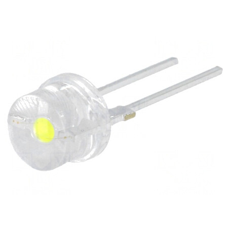 LED 8mm alb rece 140° convex cu număr termic 2 | Electronic-mag.ro | Componente Electronice