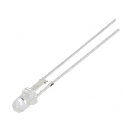 LED 3mm roșie 14400÷18000mcd 30° convex pentru iluminat decorativ | Electronic-mag.ro | Componente Electronice