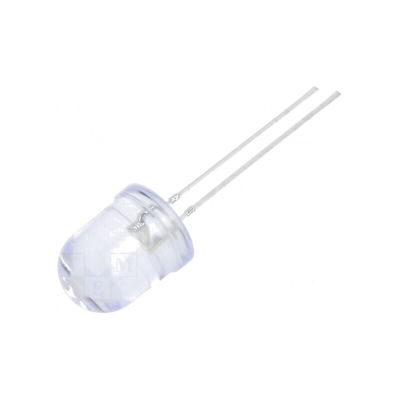 LED albă 10mm 8400-10000mcd 30° convexă 102mW | Electronic-mag.ro | Componente Electronice