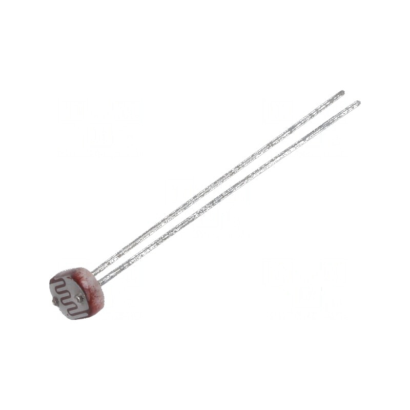 Fotorezistor 100mW 30-50kΩ 540nm THT ØLED 5mm 150VDC - Componentă electronică pentru circuite | Electronic-mag.ro | Componente E