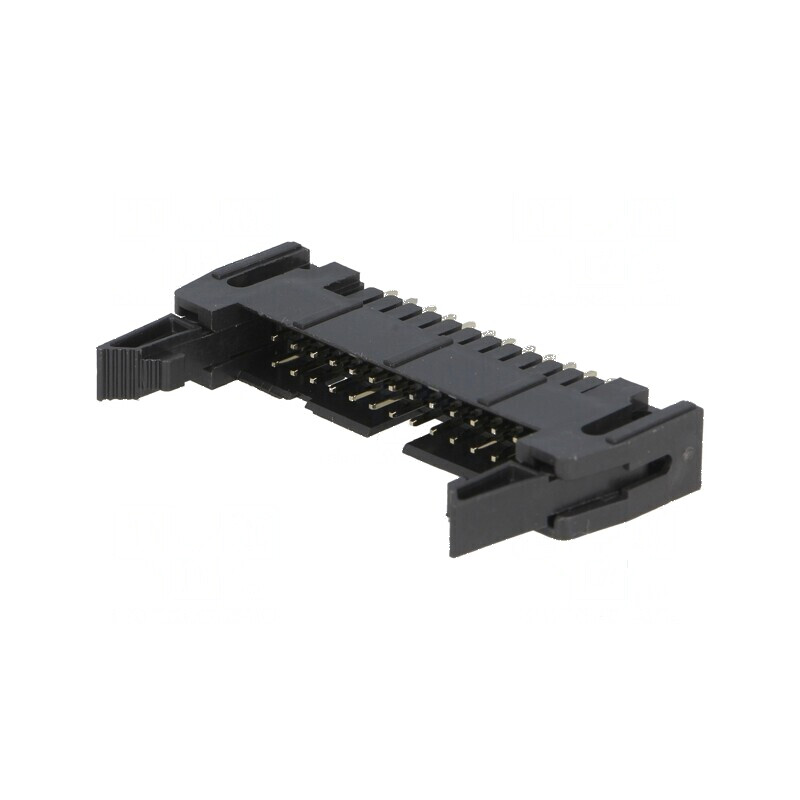 Conector IDC soclu tată 26 pini drept cu ejector THT aurit | Electronic-mag.ro | Componente Electronice