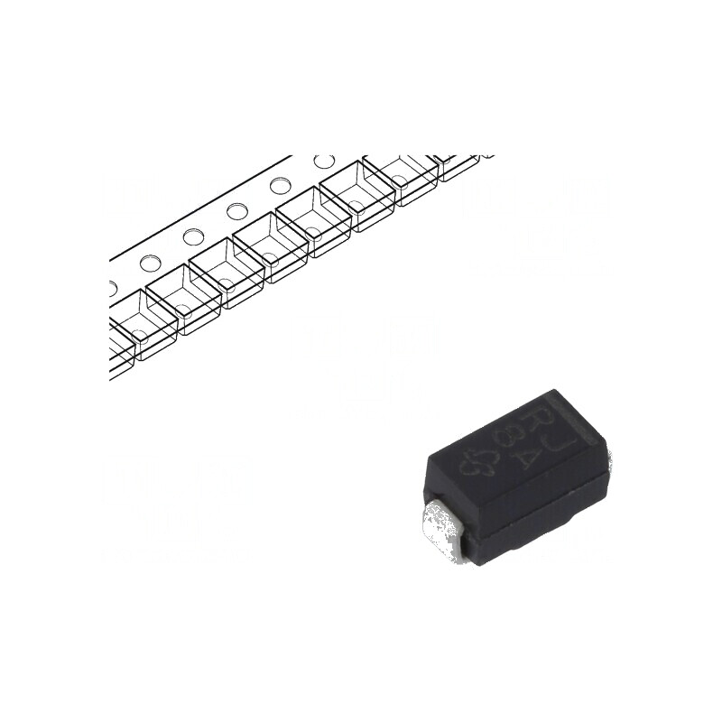 Diodă redresoare SMD 600V 1A 250ns DO214AB, SMC Ufmax 1,3V - componentă electronică de înaltă performanță | Electronic-mag.ro | 