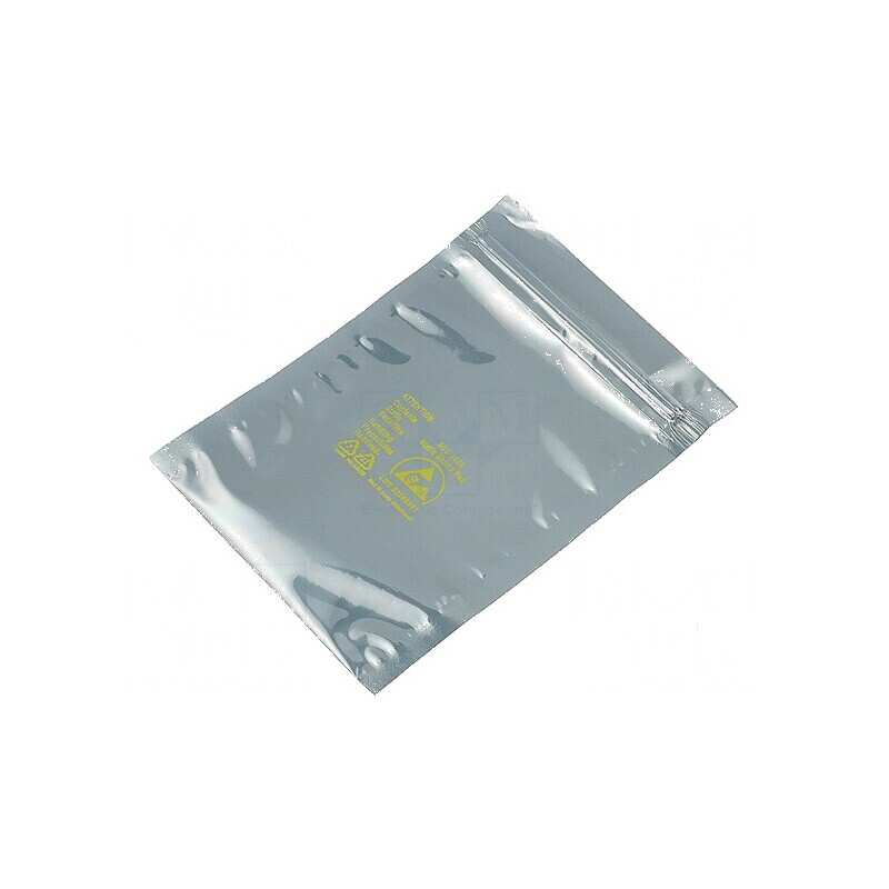 Pungă de protecție ESD 152mm x 101mm, grosime 79um, rezistență 100GΩ | Electronic-mag.ro | Componente Electronice