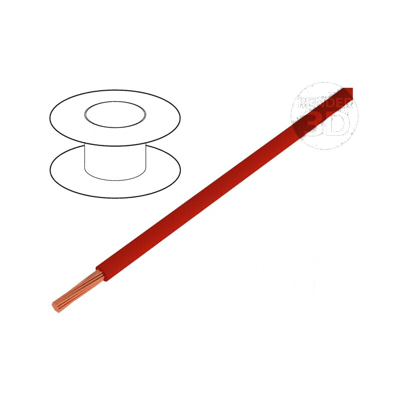 Cablu electric H05V-K litat cu secțiune de 0,75mm², izolație PVC roșu, 300V/500V, 500m bobină | Electronic-mag.ro | Componente E Cablu electric H05V-K litat cu secțiune de 0,75mm², izolație PVC roșu, 300V/500V, 500m bobină | Electronic-mag.ro | Componente E