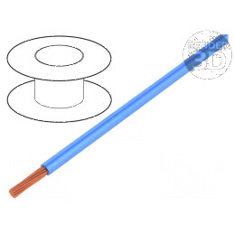 Cablu H05V2-K, LgYc litat cu 0,5mm2, PVC albastru, 300V/500V - cablu electric pentru instalatii | Electronic-mag.ro | Componente