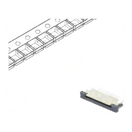 Conector FFC/FPC orizontal PIN 10 ZIF SMT cositorit 30mΩ pentru aplicații electronice | Electronic-mag.ro | Componente Electroni