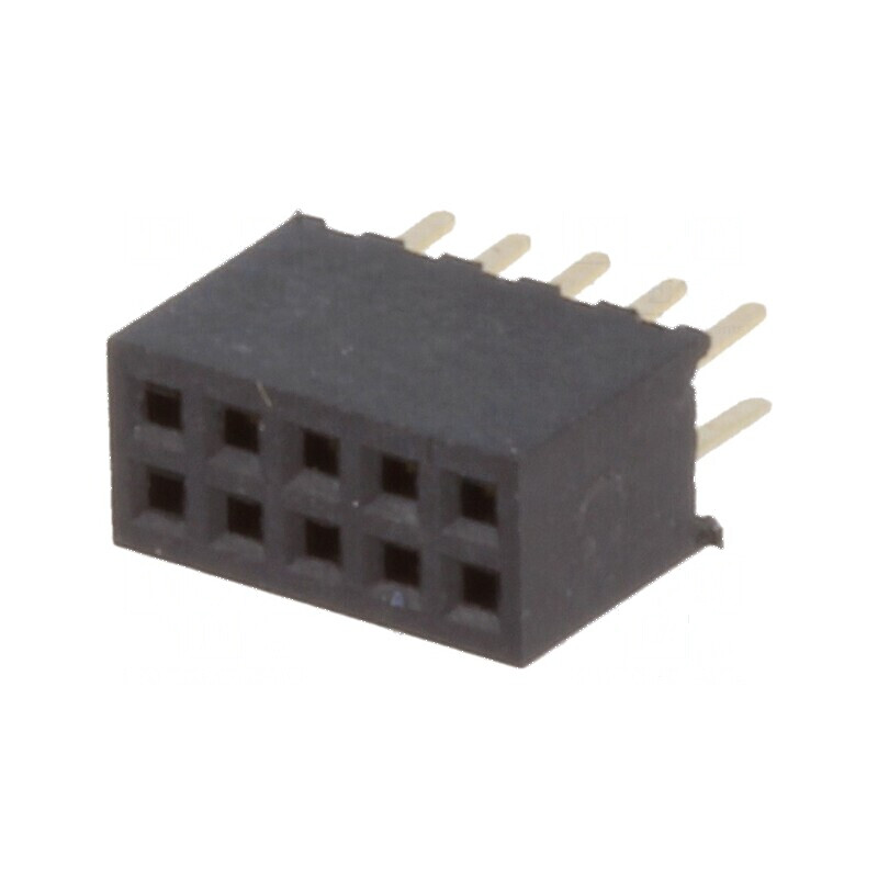 Conector şiruri pini soclu mamă 10 PIN 1,27mm THT 2x5 | Electronic-mag.ro | Componente Electronice