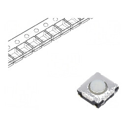 Microîntrerupător TACT SPST Poz: 2 0,02A/15VDC SMD fără EVQQ2 - Comutator compact pentru aplicații electronice | Electronic-mag.