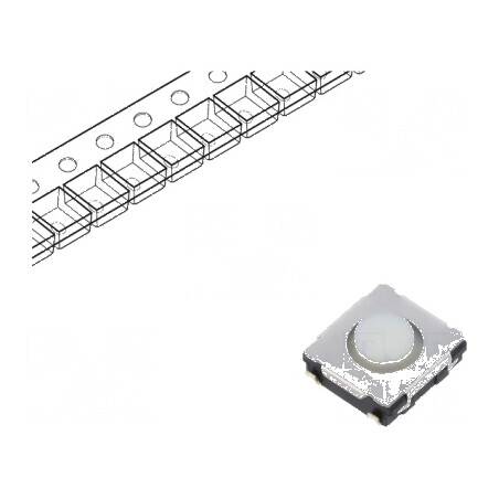 Microîntrerupător TACT SPST Poz: 2 0,02A/15VDC SMD fără EVQQ2 - Comutator compact pentru aplicații electronice | Electronic-mag.