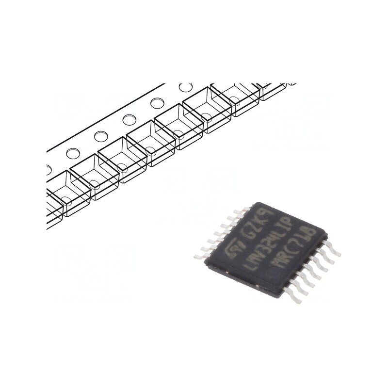 Amplificator operațional IC 1,3MHz 2,7V-5,5V 4 canale TSSOP14 | Electronic-mag.ro | Componente Electronice
