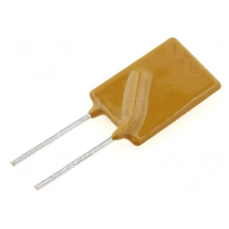 Siguranţă polimerică PTC 2,5A 11,4x18,3mm pentru protecţie electrică 5,1mm Ø0,51x7,6mm | Electronic-mag.ro | Componente Electron