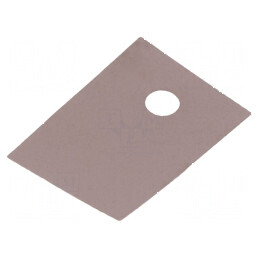 Suport termoconductor din silicon TO220, 18mm x 13mm, maro | Electronic-mag.ro | Componente Electronice