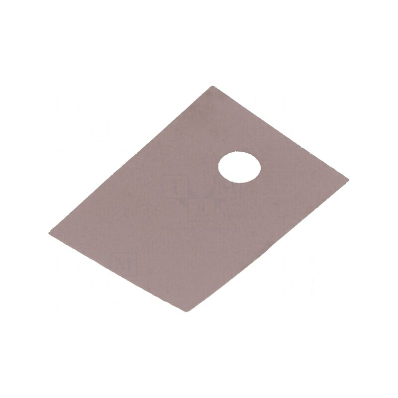 Suport termoconductor din silicon TO220, 18mm x 13mm, maro | Electronic-mag.ro | Componente Electronice