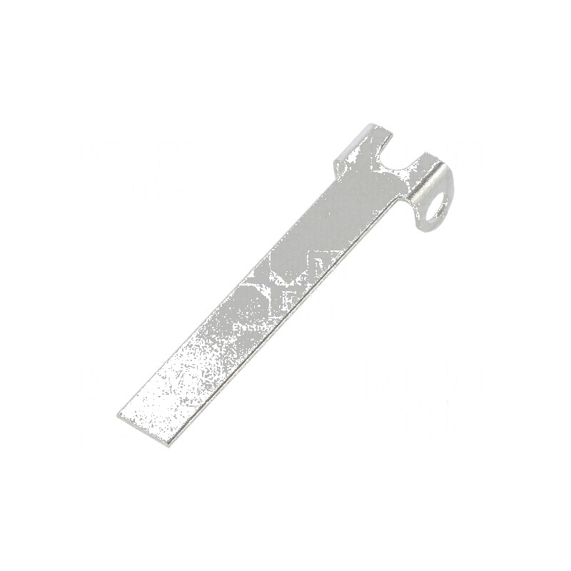 Manetă plată DC 21,5mm argintie seria DC | Electronic-mag.ro | Componente Electronice