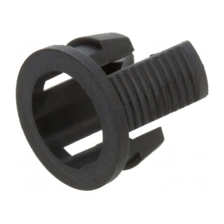 Montură monobloc neagră pentru LED 5mm UL94V-2, lungime 5mm | Electronic-mag.ro | Componente Electronice