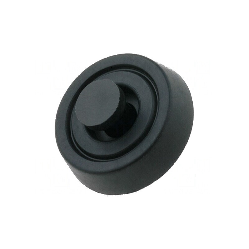 Picioruş rapid negru din polietilenă A: 8mm pentru montare uşoară | Electronic-mag.ro | Componente Electronice