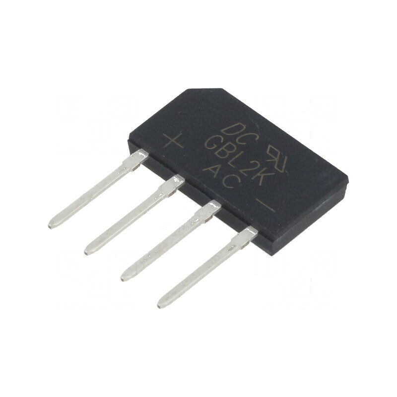 Punte redresoare monofazată Urmax 800V, curent maxim 2A, curent de scurtcircuit 65A, plată | Electronic-mag.ro | Componente Elec