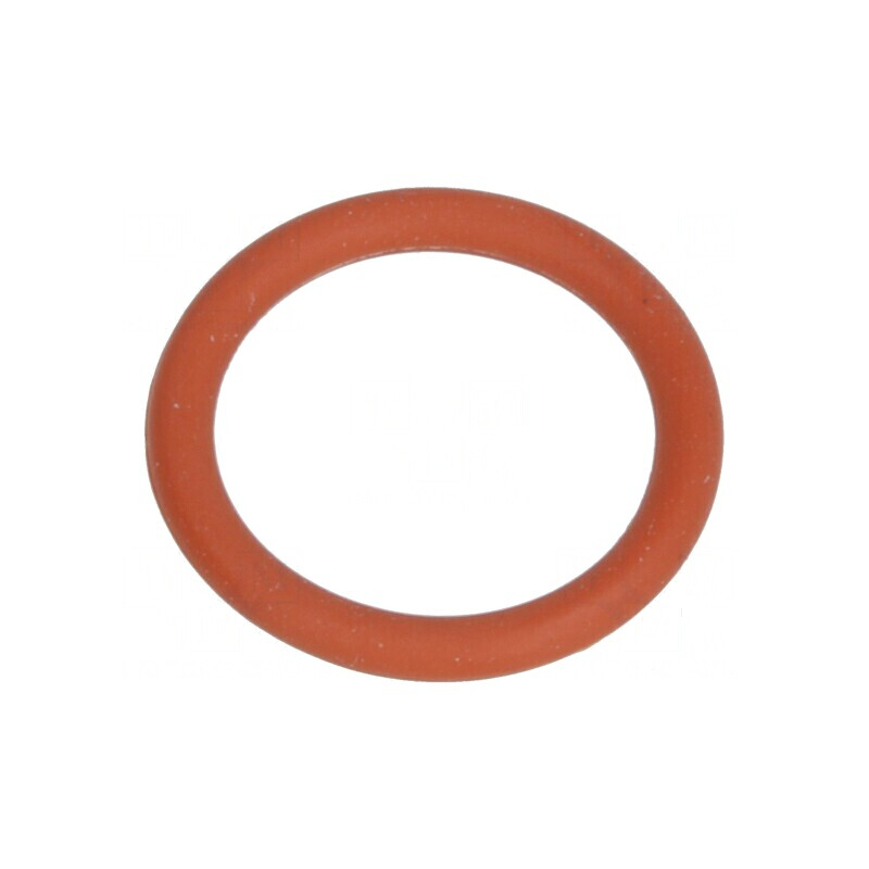 Garnitură O-ring VMQ 1,5mm grosime, 10mm diametru interior, M12, roșie, rezistență temperatură -60÷250°C | Electronic-mag.ro | C