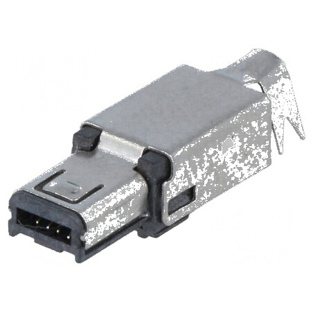 Conector USB mini Hirose mufă lipire PIN 4 nichelat 500mA pentru proiecte electronice | Electronic-mag.ro | Componente Electroni
