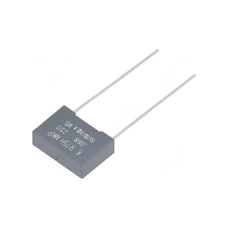 Condensator polipropilenă R75 68nF 13x4x9mm THT ±5% 10mm | Electronic-mag.ro | Componente Electronice
