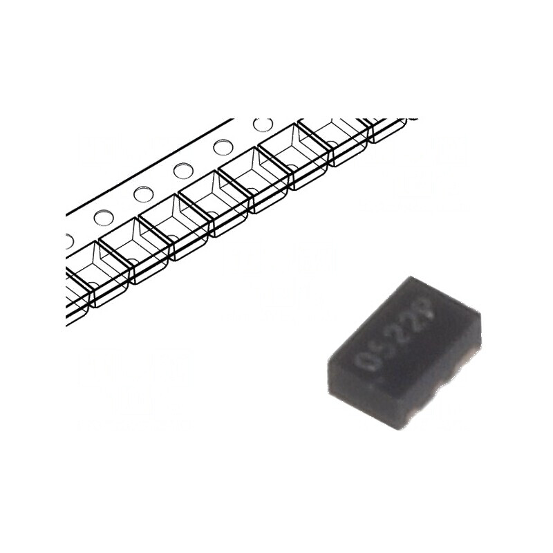 Diodă TVS unidirecțională 8V 5A 150W SLP1610P4 pentru protecție rețea Ch: 2 | Electronic-mag.ro | Componente Electronice