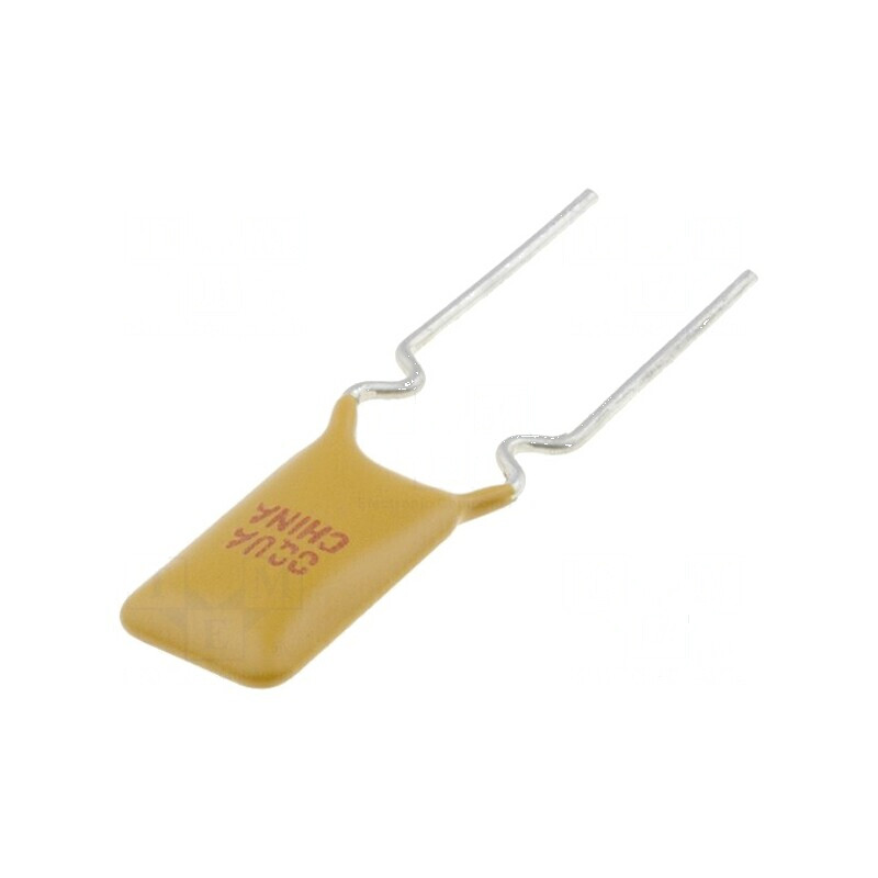 Siguranţă polimerică PTC 1,1A 7,4x14,2mm 5mm pentru protecţie electrică | Electronic-mag.ro | Componente Electronice