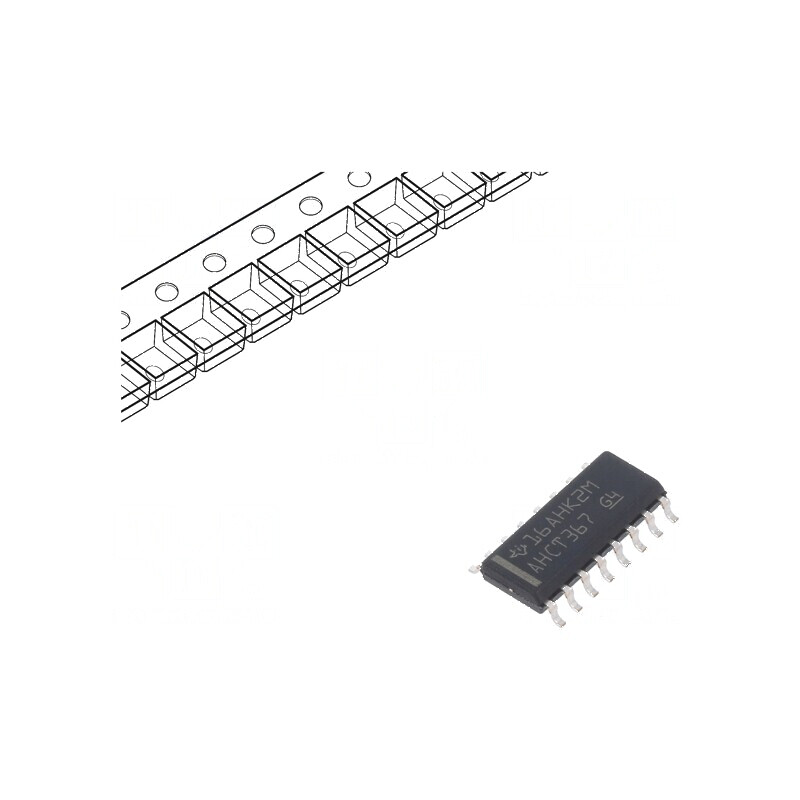 Buffer digital non-inversor IC, declanșator linie Ch: 6 SMD | Electronic-mag.ro | Componente Electronice