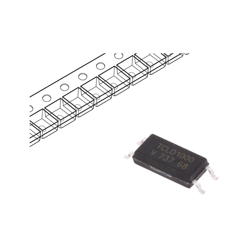 Optocuplor SMD Circuit Darlington 1 Canal, Izolație 5kV, Tensiune Uce 35V | Electronic-mag.ro | Componente Electronice