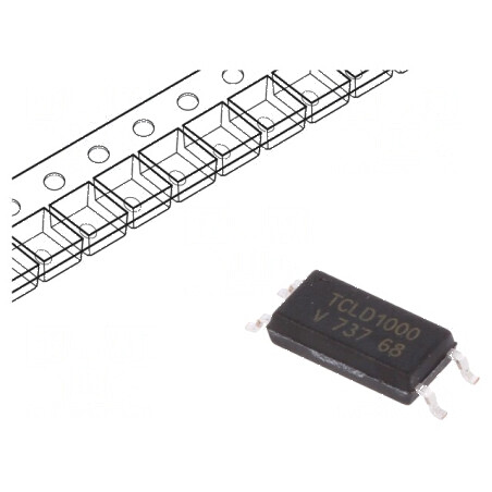 Optocuplor SMD Circuit Darlington 1 Canal, Izolație 5kV, Tensiune Uce 35V | Electronic-mag.ro | Componente Electronice