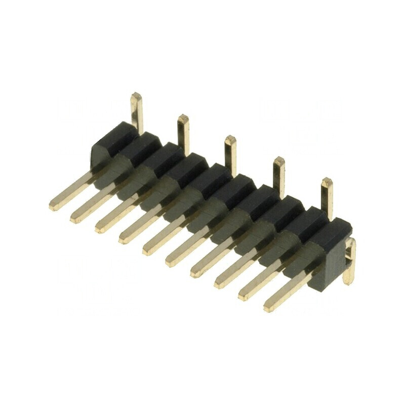 Conector şir pini tată 10 pini verticale 1,27mm | Electronic-mag.ro | Componente Electronice
