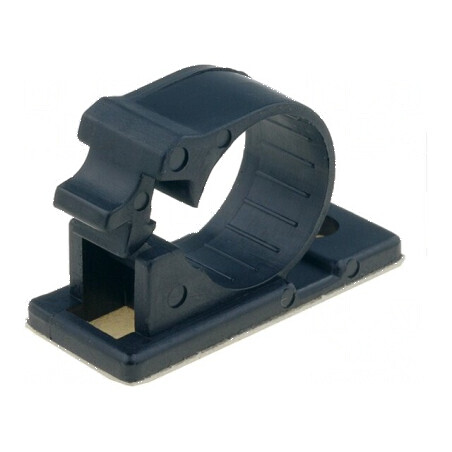 Mâner autoadeziv cu filet 15mm din poliamidă neagră UL94V-2 pentru aplicații industriale | Electronic-mag.ro | Componente Electr
