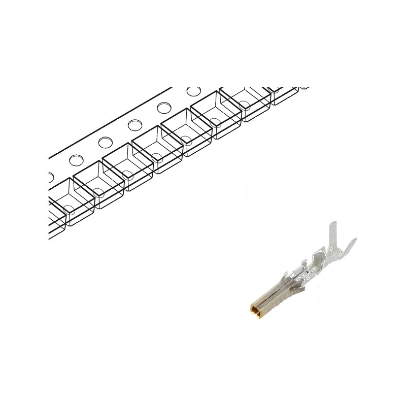 Pin mamă aurit 24AWG÷18AWG Mini-Fit Jr - rolă pentru crimpat | Electronic-mag.ro | Componente Electronice