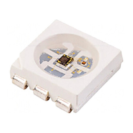 Bec LED SMD 5050 RGB Programabil PLCC6 5x5x1,6mm 120° 20mA | Electronic-mag.ro | Componente Electronice