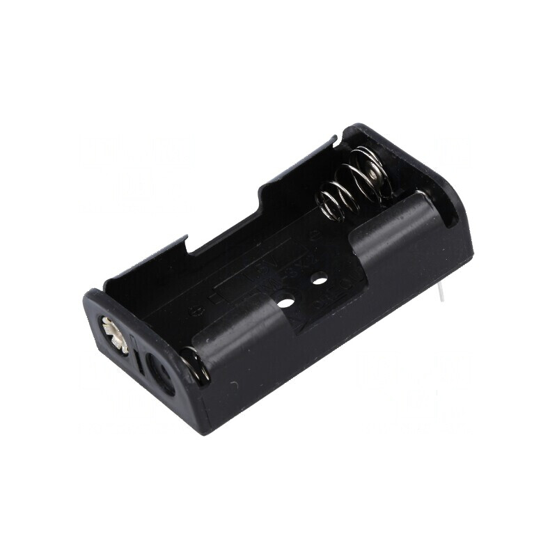 Suport baterii AA R6 pentru PCB - 2 sloturi, negru | Electronic-mag.ro | Componente Electronice Suport baterii AA R6 pentru PCB - 2 sloturi, negru | Electronic-mag.ro | Componente Electronice